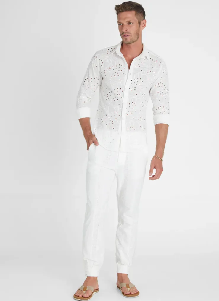 Bottoms|Bottoms^Aqua Blu Alabaster Caleb Pants