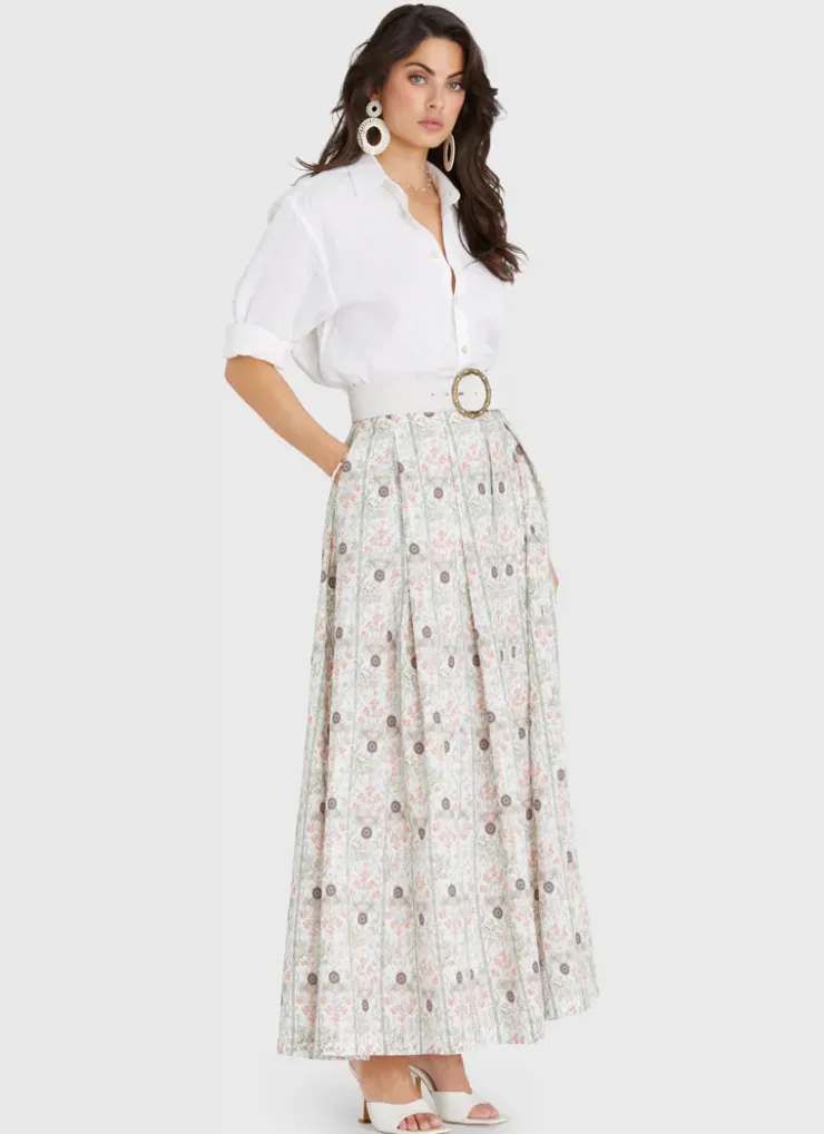 Skirts|Bottoms^Aqua Blu Annette Maxi Skirt (SAMPLE) Amaryllis