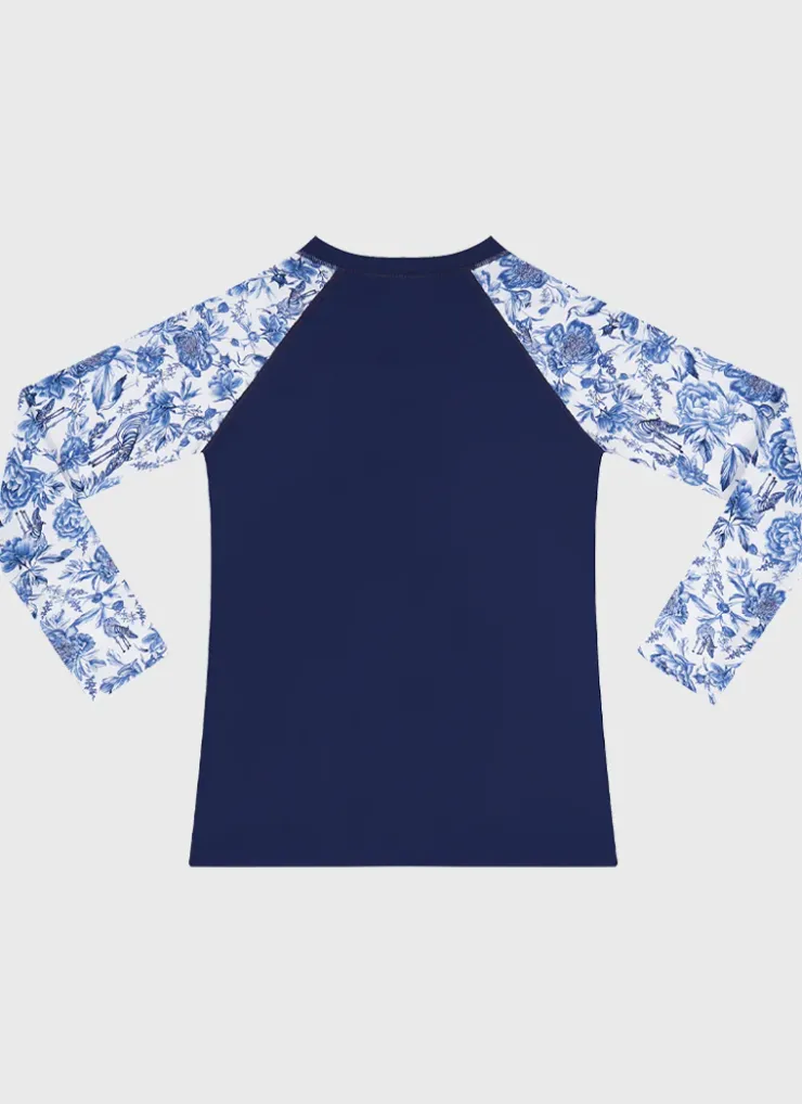 Shop Teens (8-16)^Aqua Blu Long Sleeve Rash Vest Azalea
