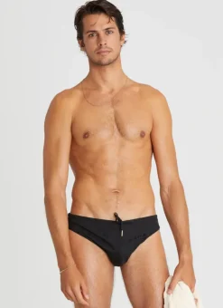Racer Briefs^Aqua Blu Back to Basics Racer Briefs Nero