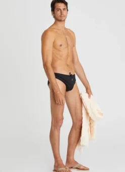 Racer Briefs^Aqua Blu Back to Basics Racer Briefs Nero