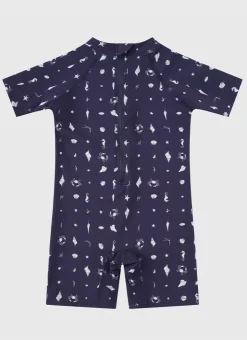 Shop Infants (00-2)|Sunsuits^Aqua Blu Sunsuit Barnacle