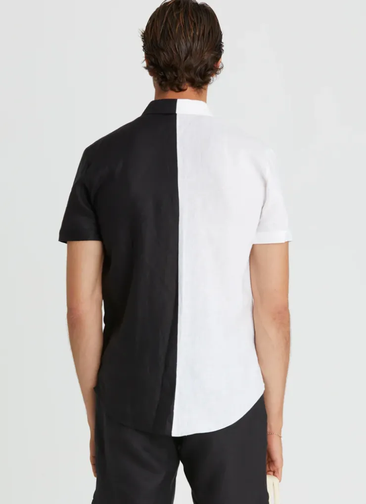 Tops|Tops^Aqua Blu Liam Shirt Blanca