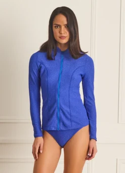 Rash Guards^Aqua Blu Lyla Rash Guard Blu