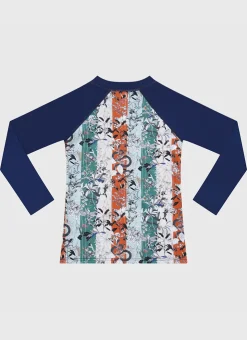 Shop Juniors (3-7)|Rashies^Aqua Blu Long Sleeve Rash Vest Boa