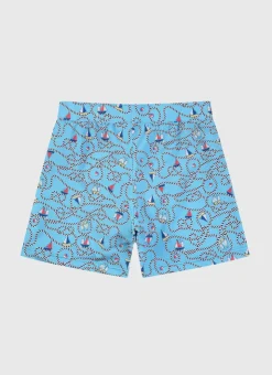 Shop Teens (8-16)|Bottoms^Aqua Blu Lycra Swim Shorts Bowline