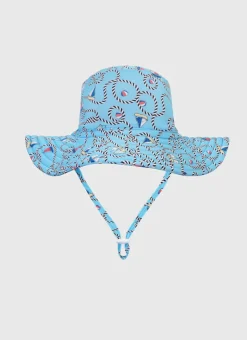 Hats^Aqua Blu Sun Hat Bowline