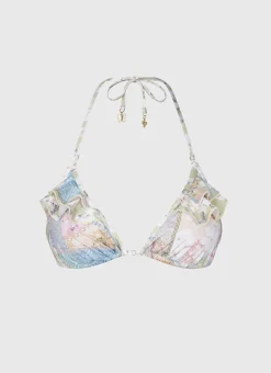 Tops^Aqua Blu Aaliyah Triangle Brindle