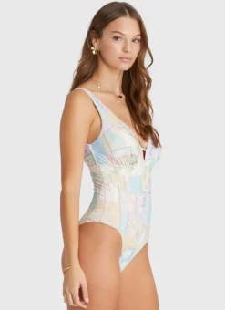 One Pieces^Aqua Blu Alana DD/E Cup One Piece Brindle