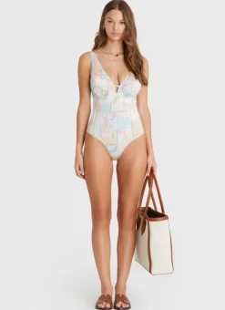 One Pieces^Aqua Blu Alana DD/E Cup One Piece Brindle