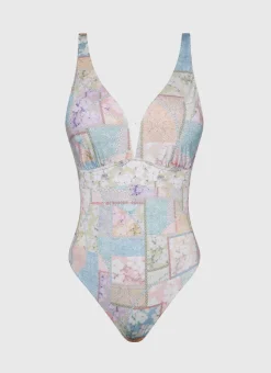 One Pieces^Aqua Blu Alana DD/E Cup One Piece Brindle