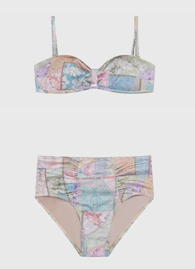 Shop Teens (8-16)|Sets^Aqua Blu Bandeau Bikini Set Brindle