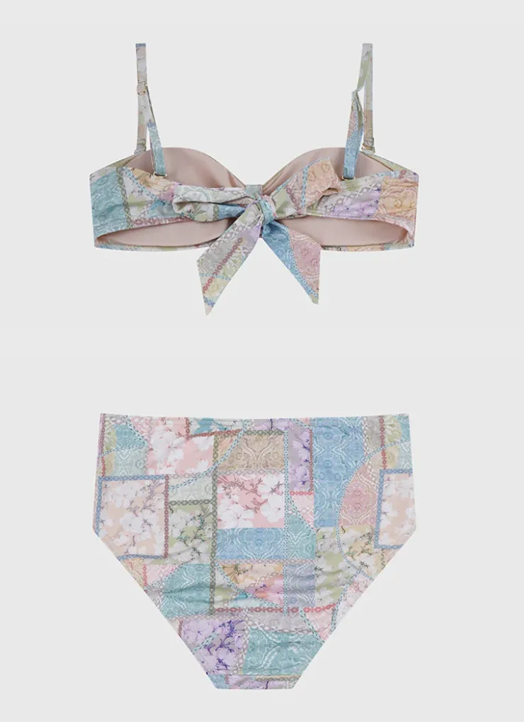 Shop Teens (8-16)|Sets^Aqua Blu Bandeau Bikini Set Brindle