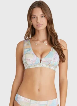 Tops^Aqua Blu Celeste D/DD Cup Top Brindle