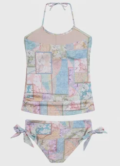 Shop Teens (8-16)|Sets^Aqua Blu Halter Neck Tankini Set Brindle