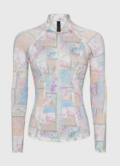 Rash Guards|Tops^Aqua Blu Lyla Rash Guard Brindle
