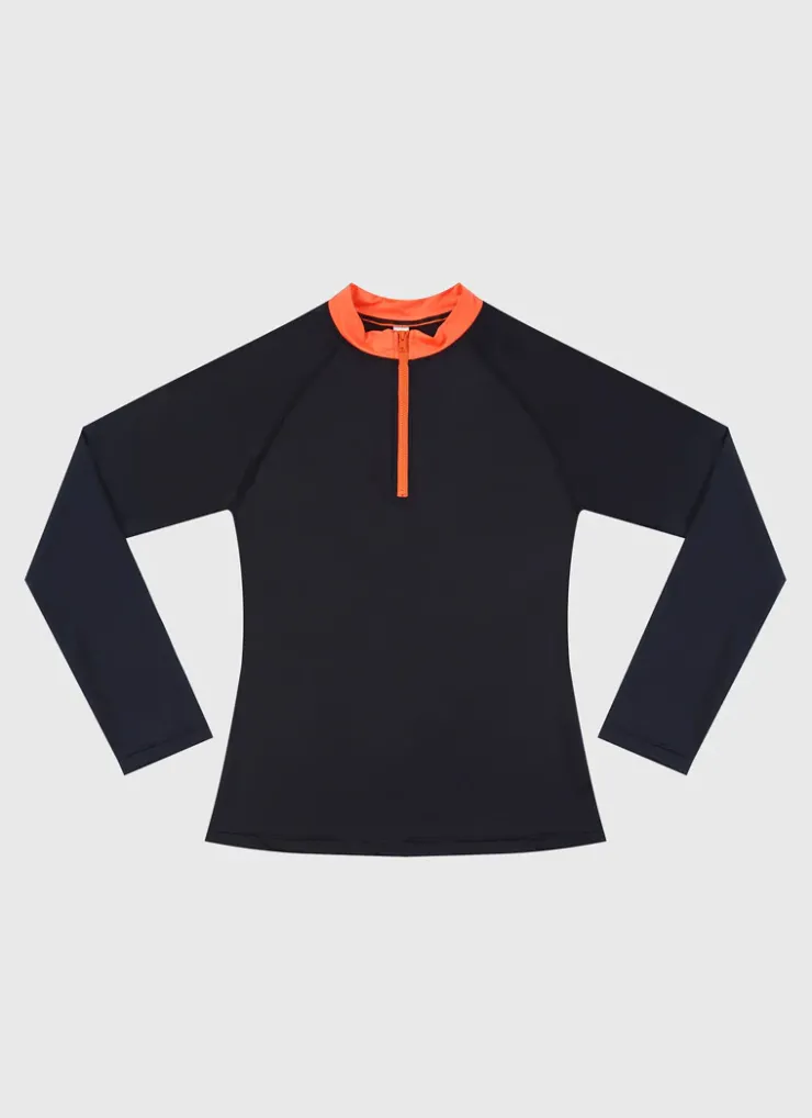 Shop Juniors (3-7)|Rashies^Aqua Blu Building Blocks Long Sleeve Rash Vest