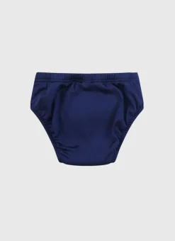 Bottoms^Aqua Blu Building Blocks Swim Nappy