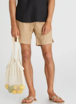 Bottoms|Bottoms^Aqua Blu Connor Shorts Caramel