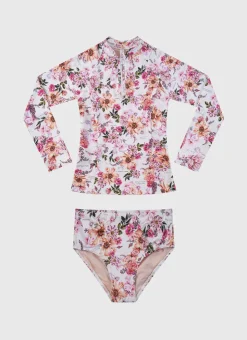 Rashies|Sets^Aqua Blu Long Sleeve Rash Vest Set (SAMPLE) Chase