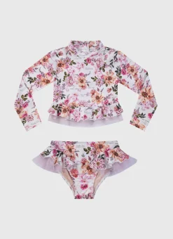 Rashies|Sets^Aqua Blu Long Sleeve Rash Vest Set Chase