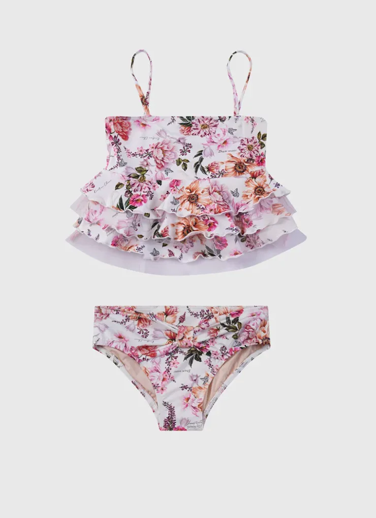 Sets^Aqua Blu Tiered Frill Bikini Set Chase