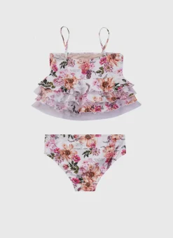 Sets^Aqua Blu Tiered Frill Bikini Set Chase