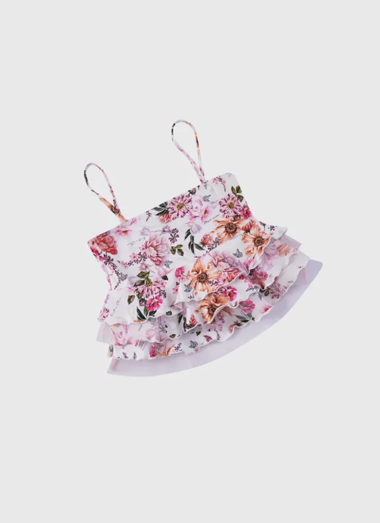 Sets^Aqua Blu Tiered Frill Bikini Set Chase