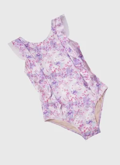 Shop Juniors (3-7)|One Pieces^Aqua Blu Frill One Piece Cherry Blossom