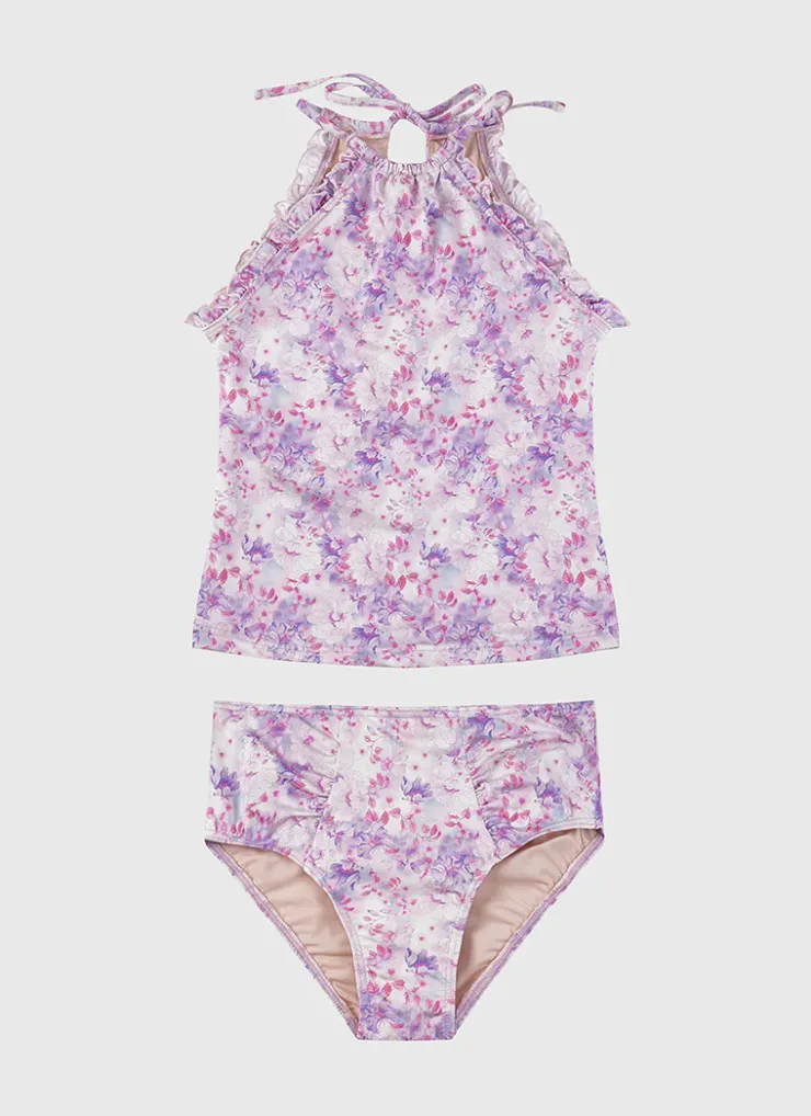 Shop Teens (8-16)|Sets^Aqua Blu Halter Neck Tankini Set (SAMPLE) Cherry Blossom