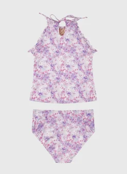 Shop Teens (8-16)|Sets^Aqua Blu Halter Neck Tankini Set (SAMPLE) Cherry Blossom