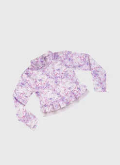 Rashies|Sets^Aqua Blu Long Sleeve Rash Vest Set Cherry Blossom