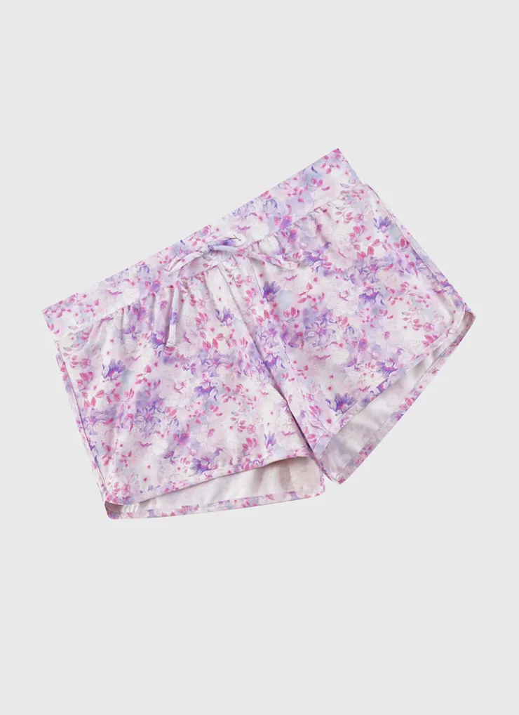 Shop Juniors (3-7)|Bottoms^Aqua Blu Lycra Boardshorts Cherry Blossom