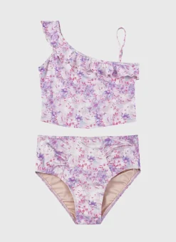 Shop Teens (8-16)|Sets^Aqua Blu One Shoulder Bikini Set Cherry Blossom