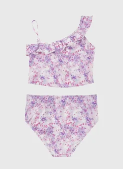 Shop Teens (8-16)|Sets^Aqua Blu One Shoulder Bikini Set Cherry Blossom