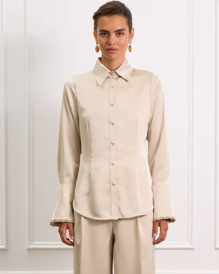 Tops^Aqua Blu Éclat Juliette Blouse