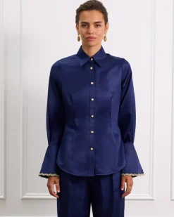 Tops^Aqua Blu Éclat Juliette Blouse