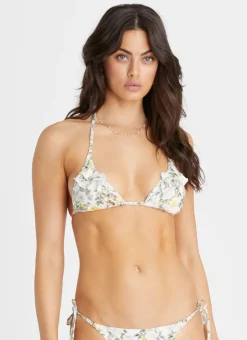 Tops^Aqua Blu Aaliyah Triangle Clementine