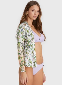Rash Guards|Tops^Aqua Blu Lyla Rash Guard Daffodil
