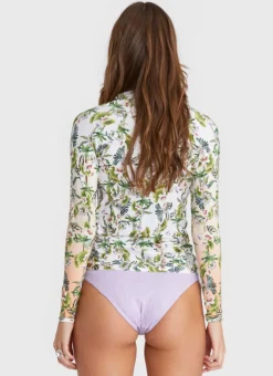 Rash Guards|Tops^Aqua Blu Lyla Rash Guard Daffodil
