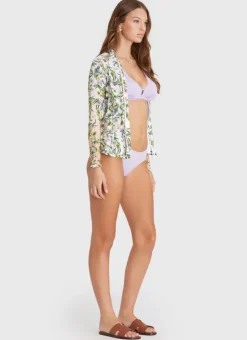 Rash Guards|Tops^Aqua Blu Lyla Rash Guard Daffodil