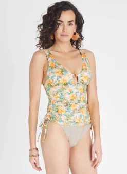 Singlet Tankini|Tops^Aqua Blu Katie Tankini Dahlia