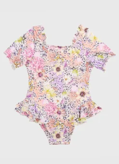 Shop Juniors (3-7)|One Pieces^Aqua Blu Short Sleeve One Piece Daisy