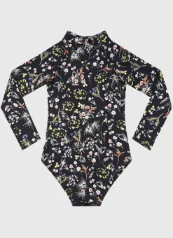 Shop Teens (8-16)|One Pieces^Aqua Blu Long Sleeve One Piece Dandelion