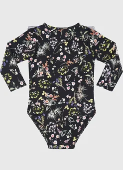 Shop Infants (00-2)|One Pieces^Aqua Blu Long Sleeve One Piece Dandelion