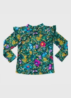 Shop Infants (00-2)|Rashies^Aqua Blu Long Sleeve Rash Vest Elm
