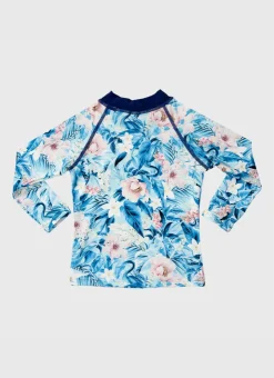 Shop Infants (00-2)|Rashies^Aqua Blu Long Sleeve Rash Vest Everglade