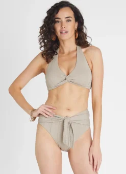 Bottoms^Aqua Blu Fawn Margot High Waist Pant Beige