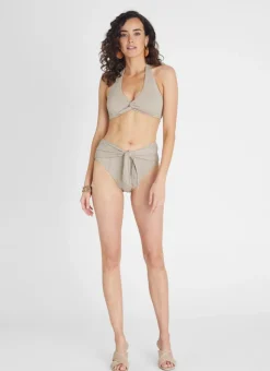 Bottoms^Aqua Blu Fawn Margot High Waist Pant Beige