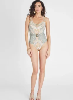 One Pieces^Aqua Blu Nicola One Piece Floret